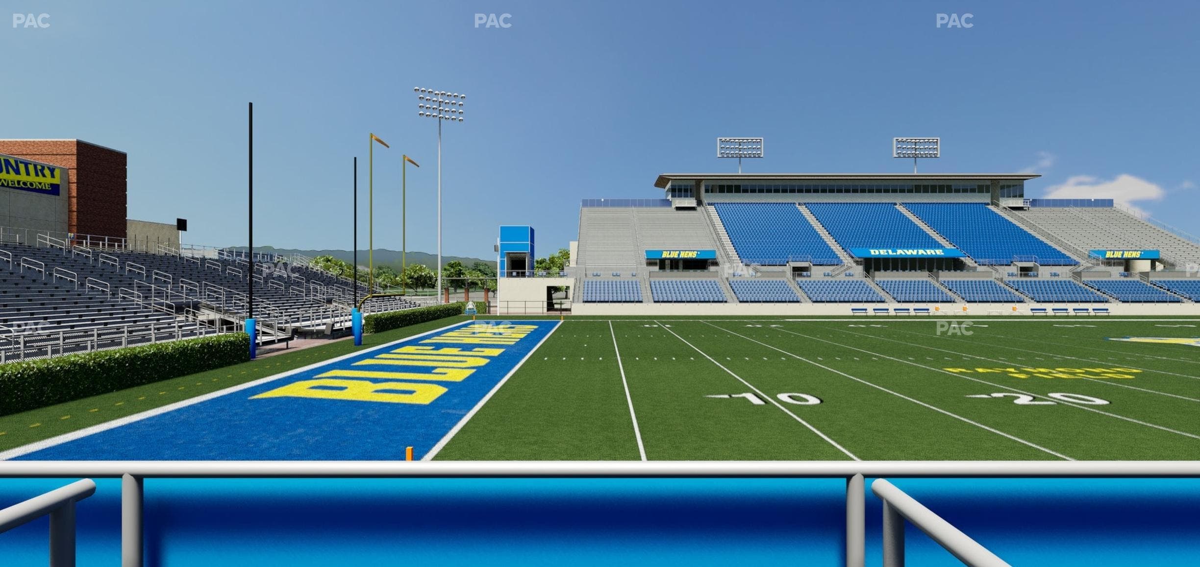 Delaware Stadium - Section East Box 96 Seat View