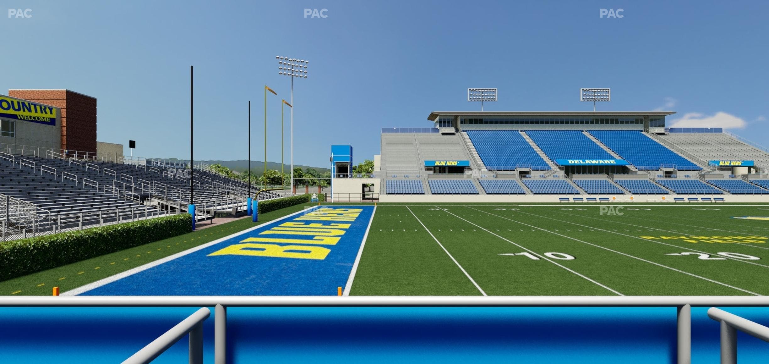 Delaware Stadium - Section East Box 97 Seat View