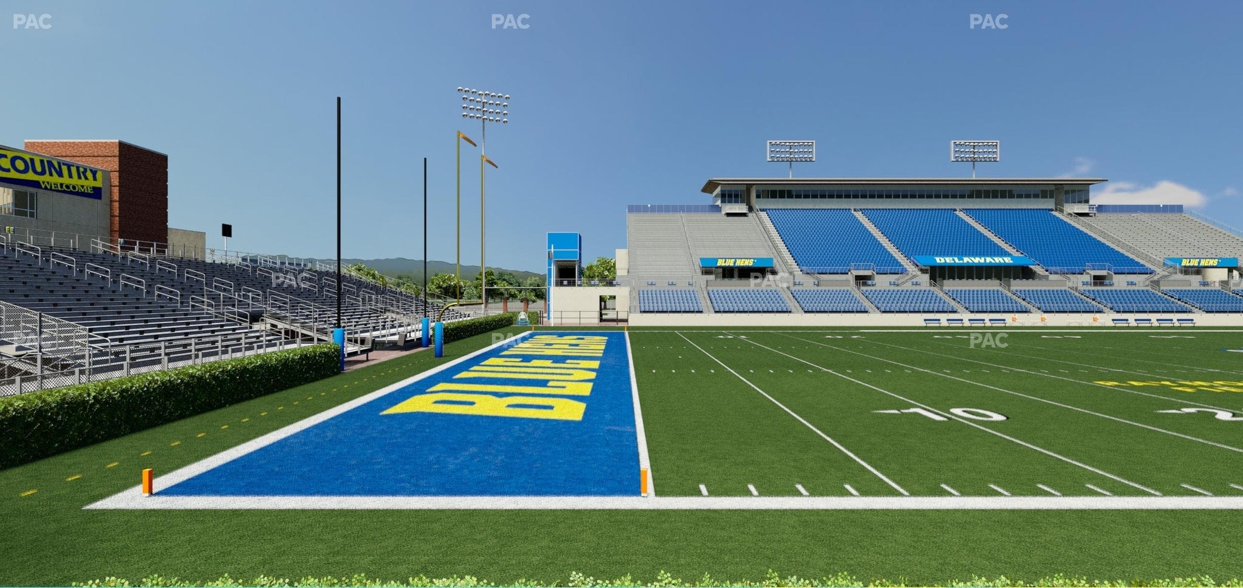 Delaware Stadium - Section East Box 98 Seat View