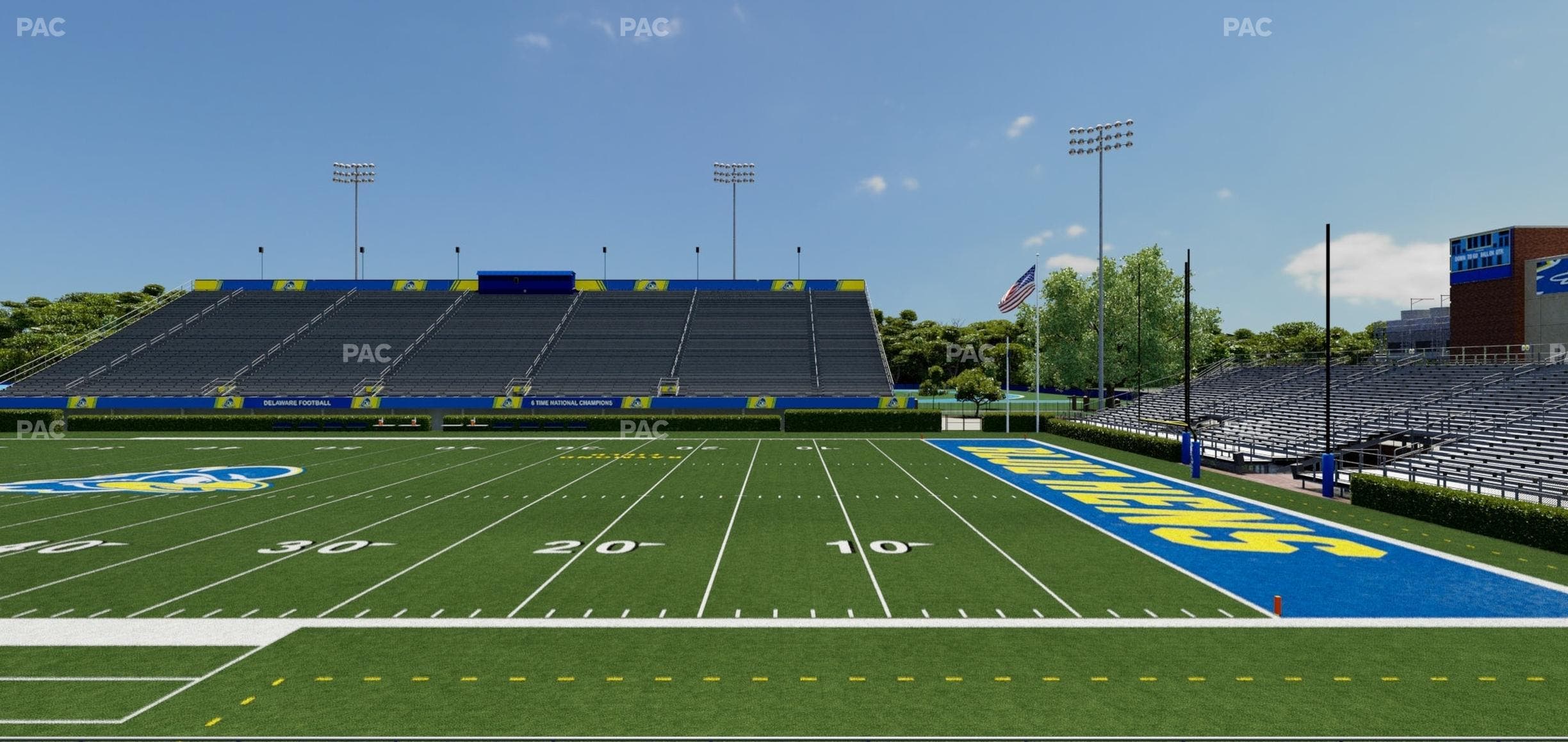 Delaware Stadium - Section Loge 102 A Seat View