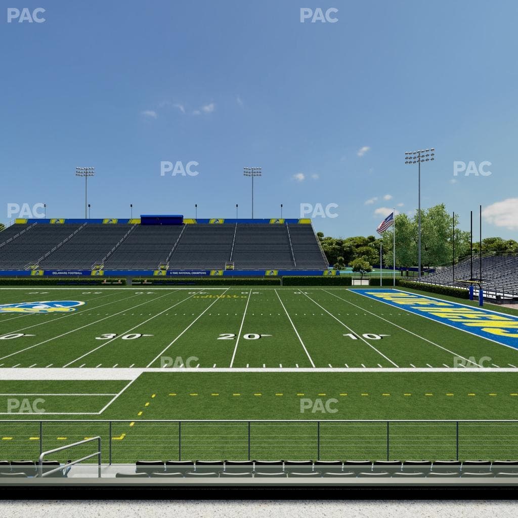 Delaware Stadium - Section Loge 102 B Seat View