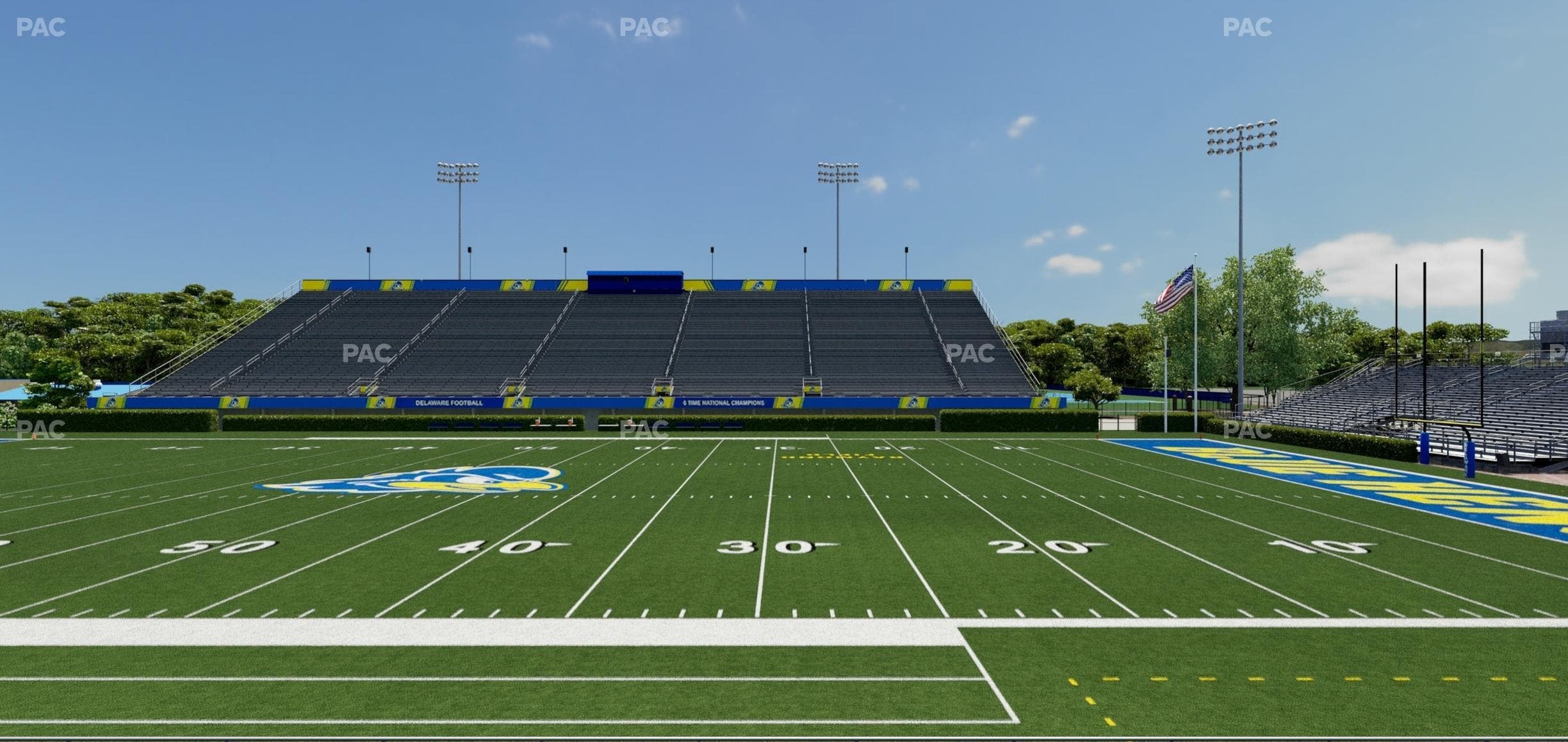 Delaware Stadium - Section Loge 103 Seat View