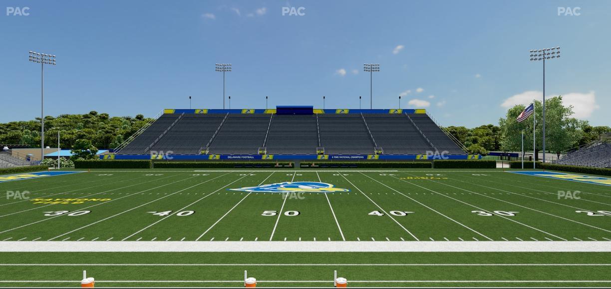 Delaware Stadium - Section Loge 105 Seat View