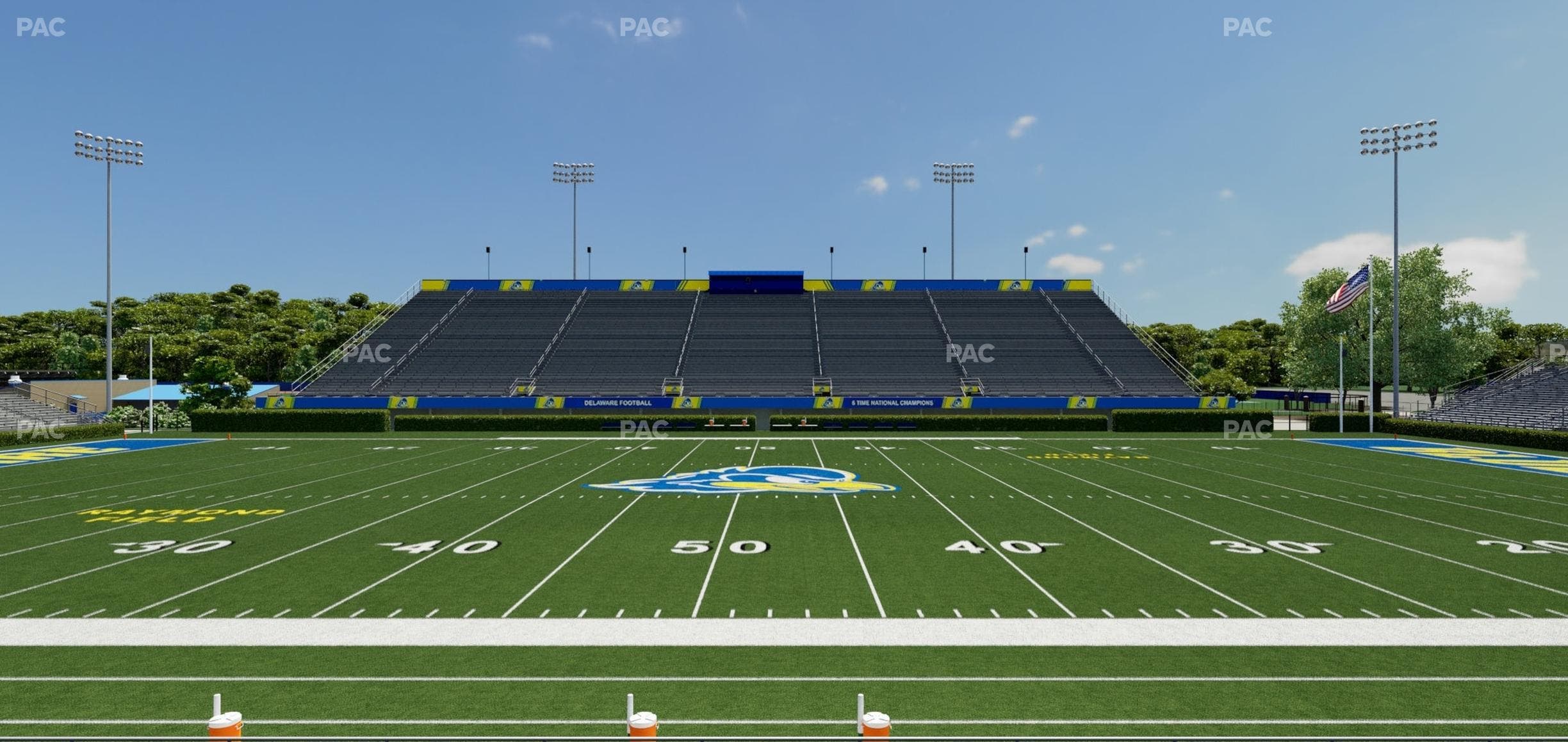 Delaware Stadium - Section Loge 105 Seat View