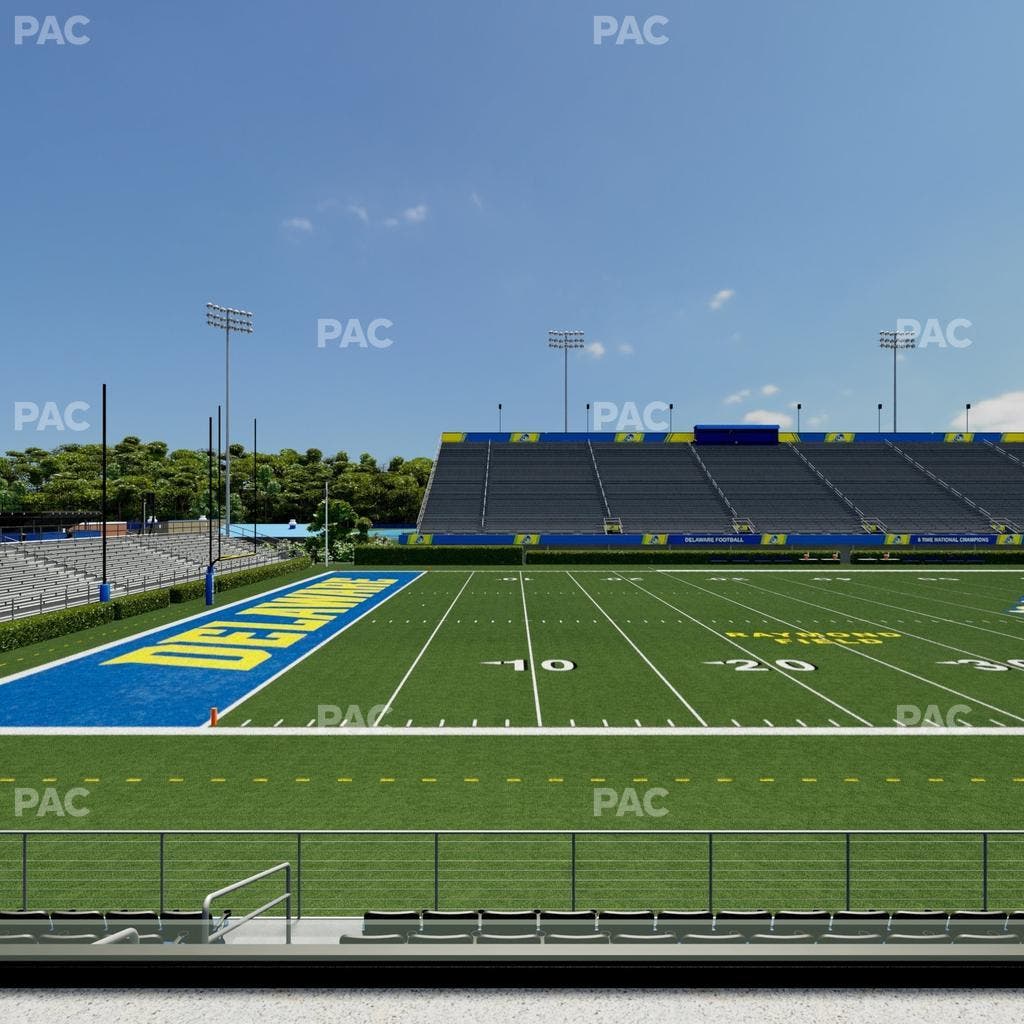 Delaware Stadium - Section Loge 109 B Seat View