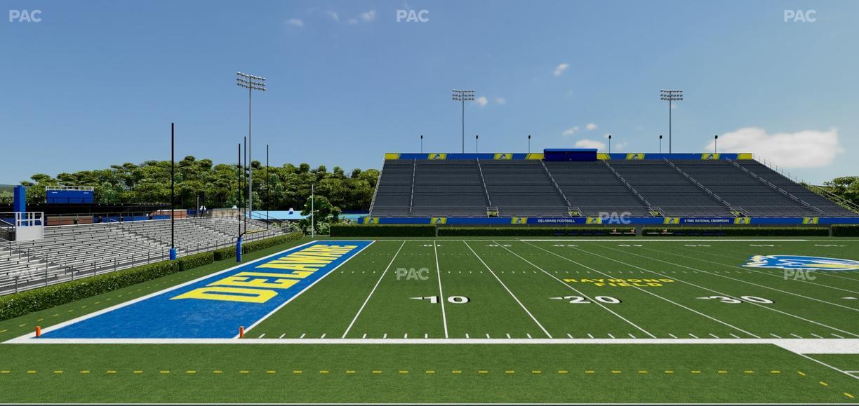 Delaware Stadium - Section Loge 109 B Seat View