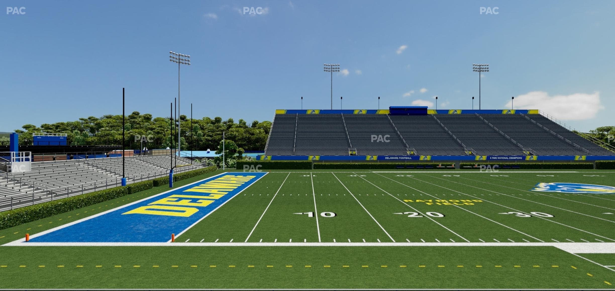 Delaware Stadium - Section Loge 109 B Seat View
