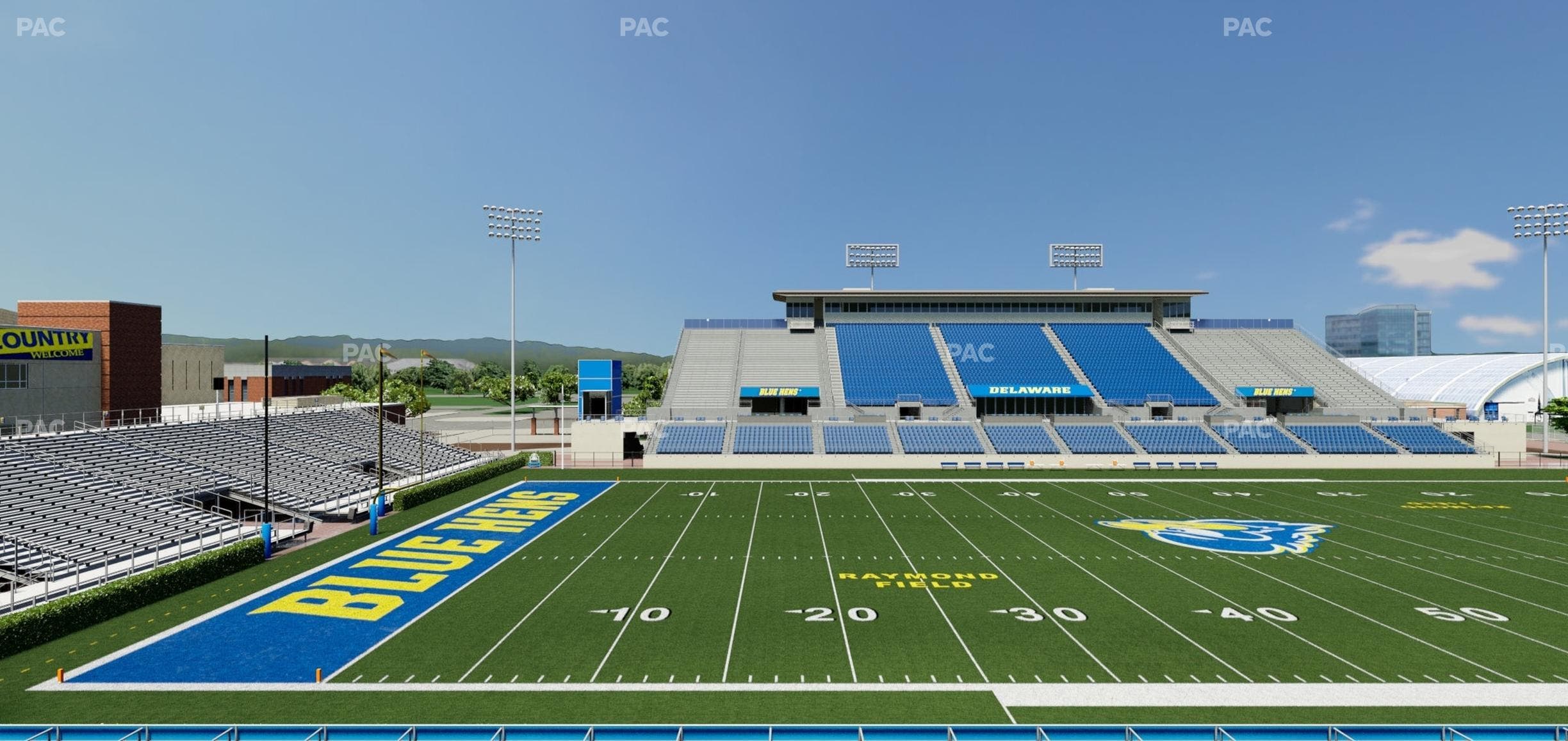 Delaware Stadium - Section M Seat View
