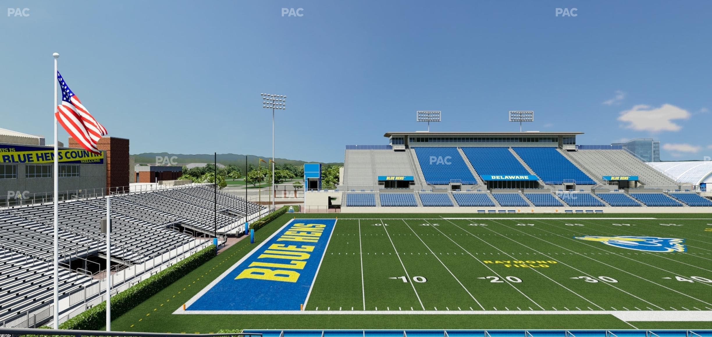 Delaware Stadium - Section N Seat View
