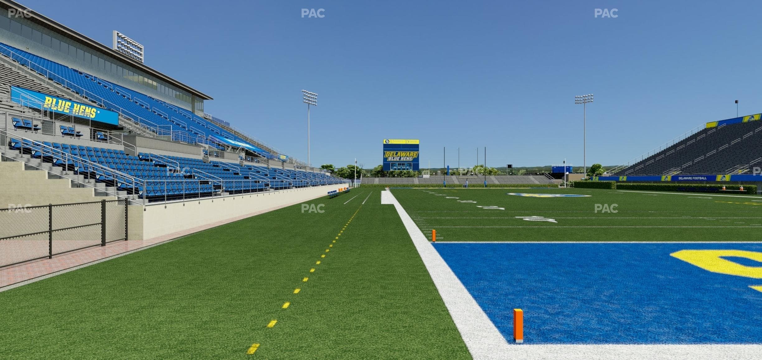 Delaware Stadium - Section South Ada 2 Seat View