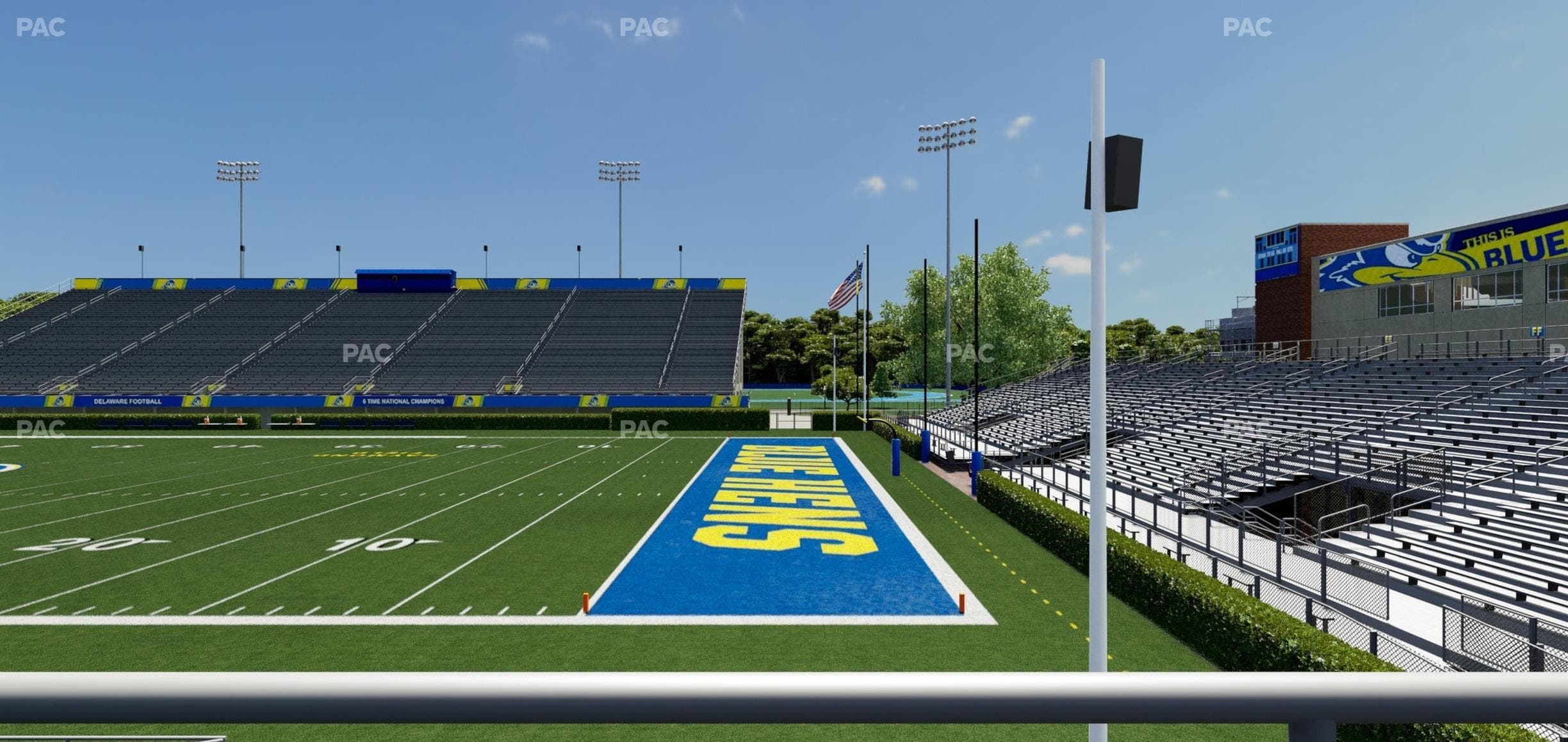 Delaware Stadium - Section West Ada 1 Seat View