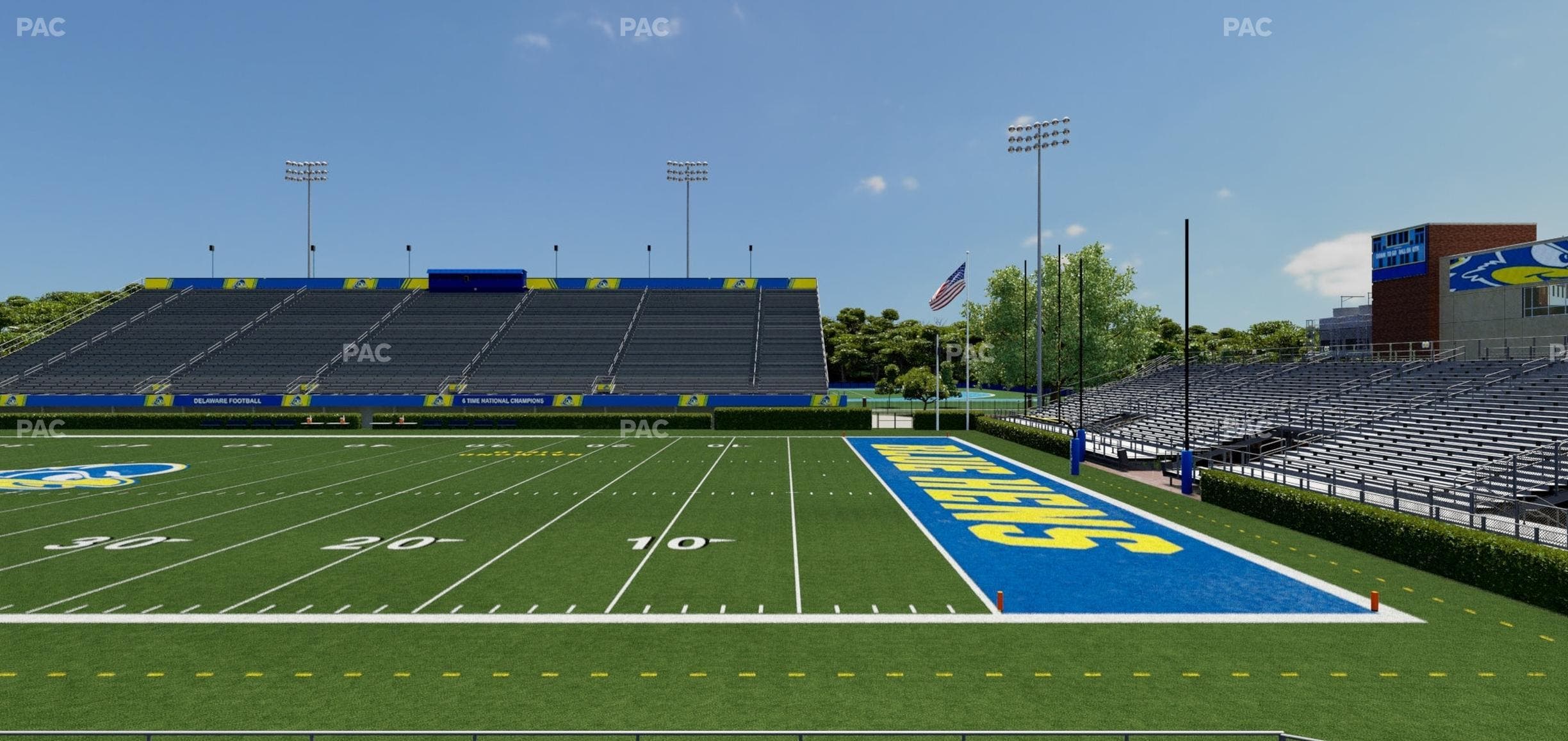 Delaware Stadium - Section West Ada 2 Seat View