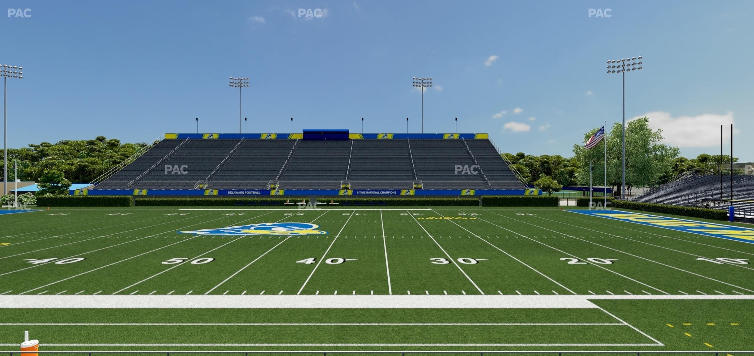 Delaware Stadium - Section West Ada 4 Seat View