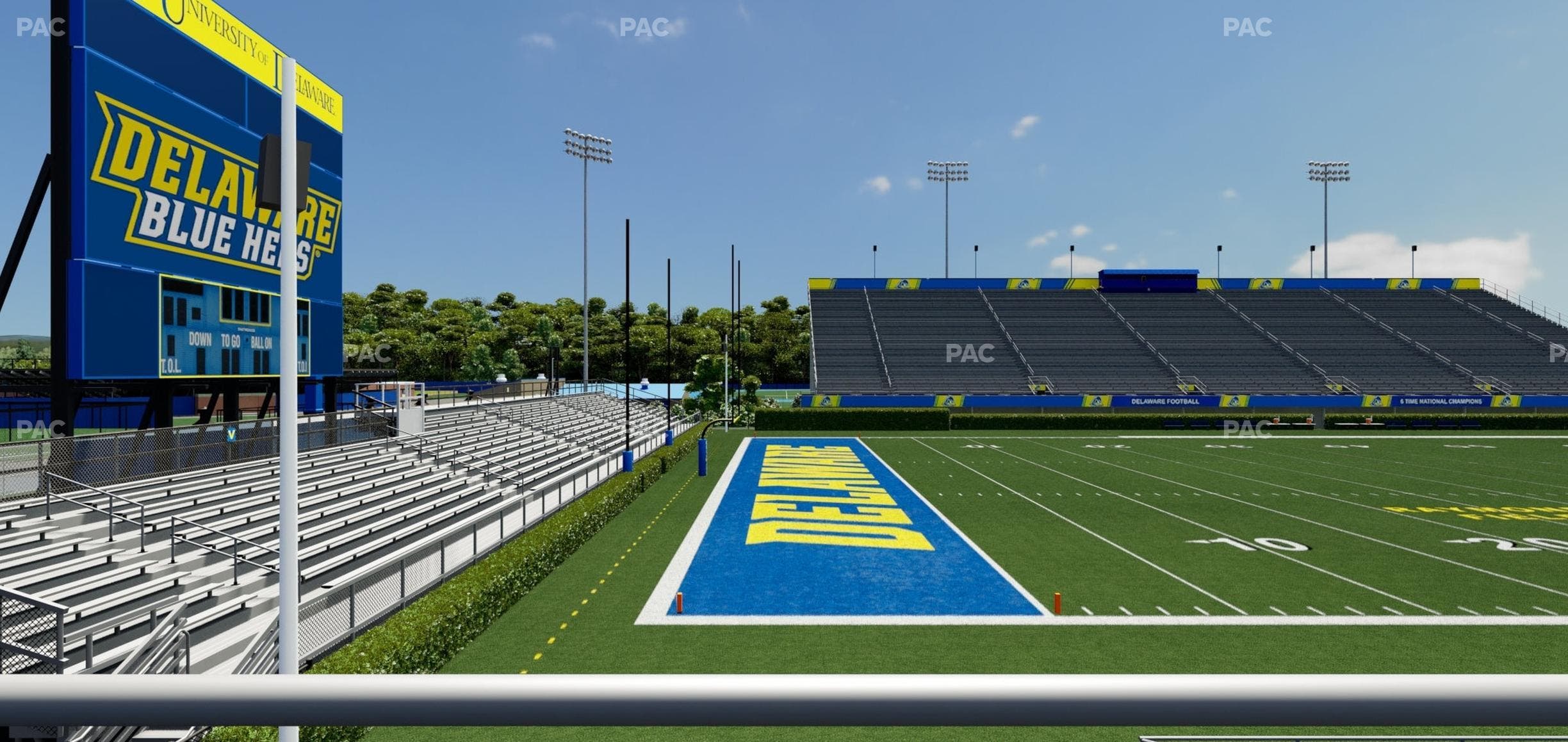 Delaware Stadium - Section West Ada 8 Seat View