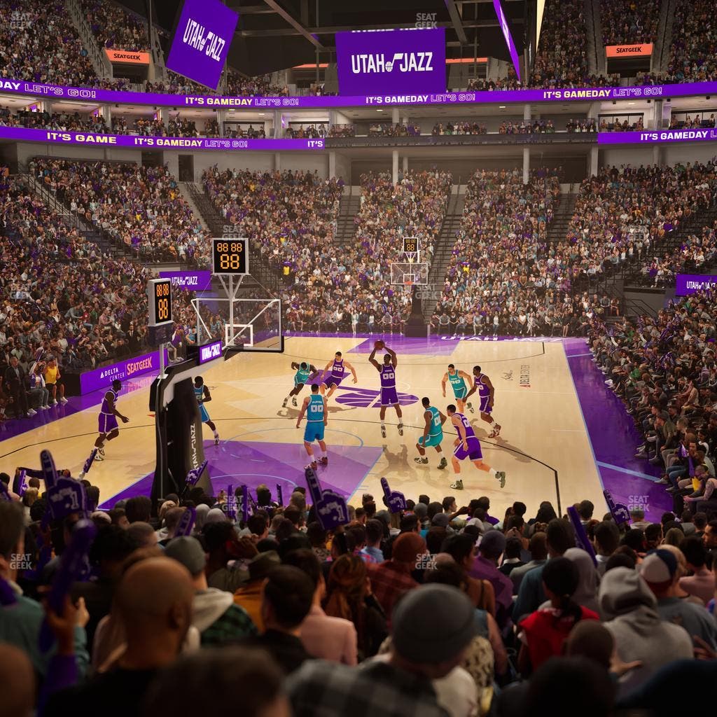 Delta Center - Section 1 Seat View