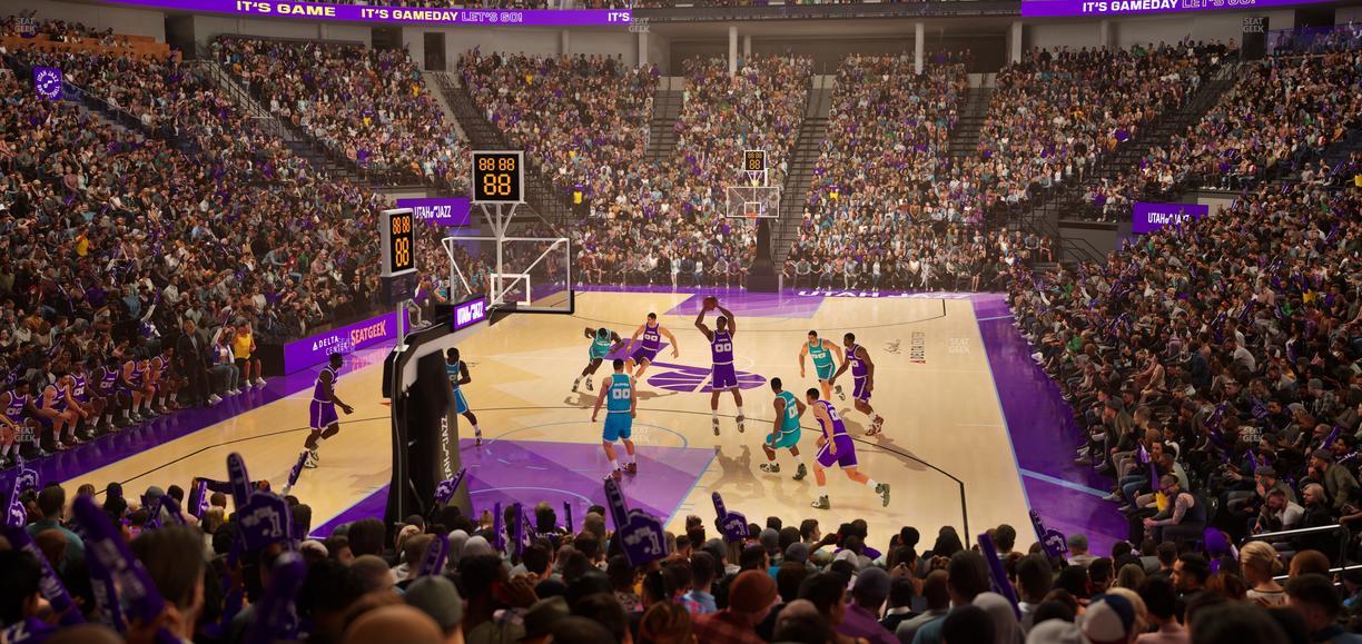 Delta Center - Section 1 Seat View