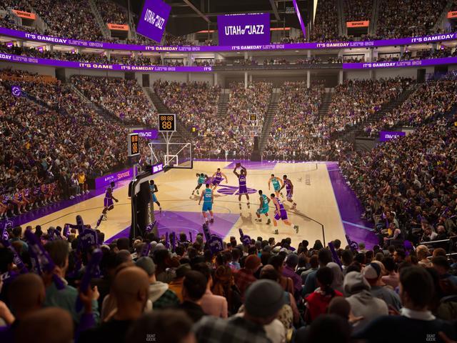 Delta Center - Section 1 Seat View Delta Center - Section 1 Seat View