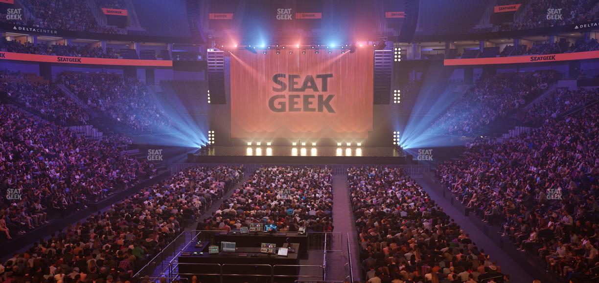 Delta Center - Section 1 Seat View