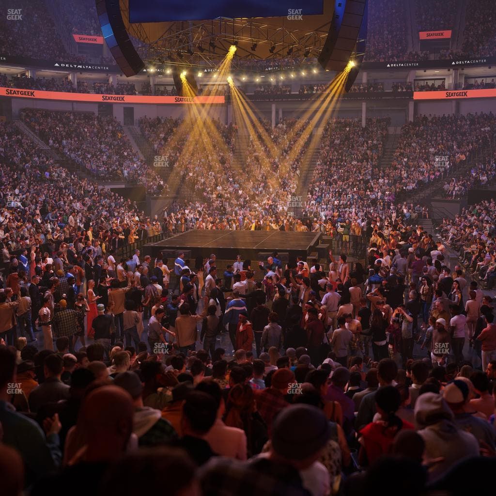 Delta Center - Section 1 Seat View