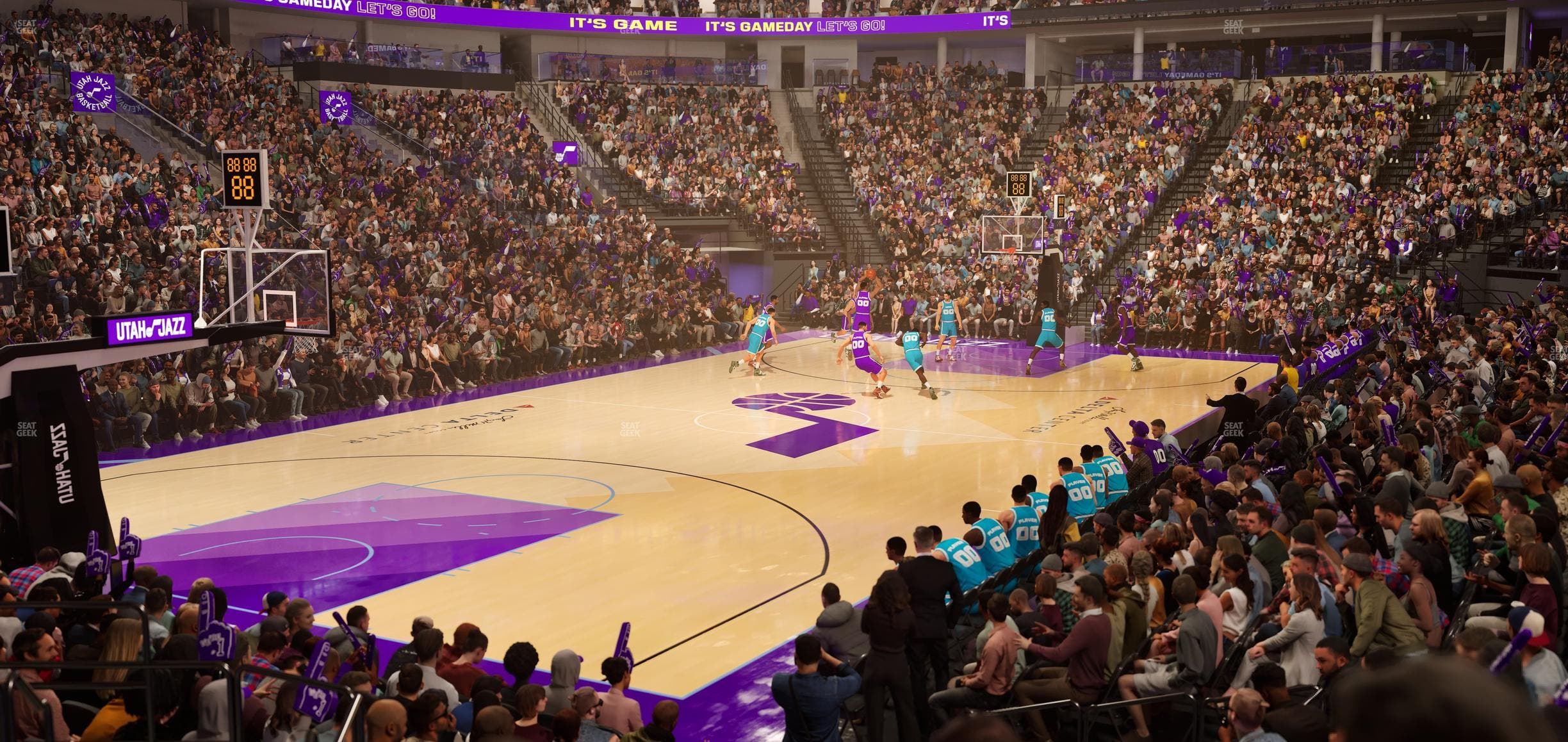 Delta Center - Section 10 Seat View