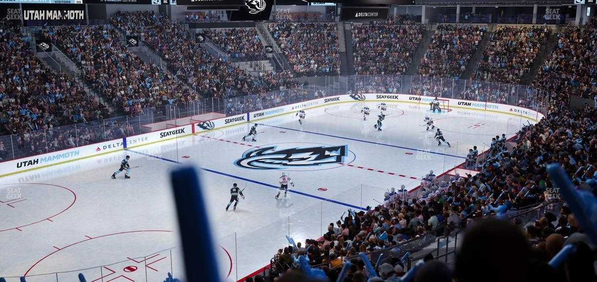 Delta Center - Section 10 Seat View