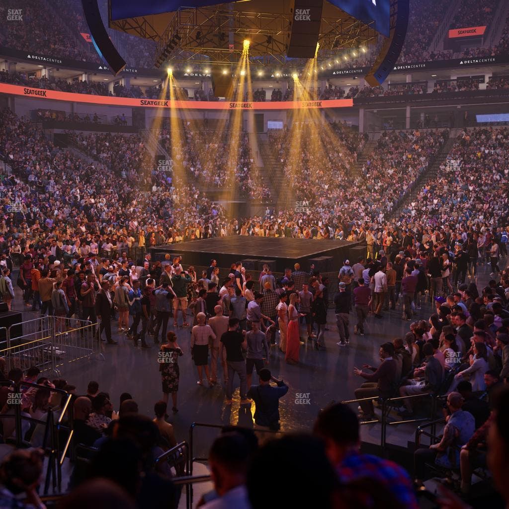 Delta Center - Section 10 Seat View