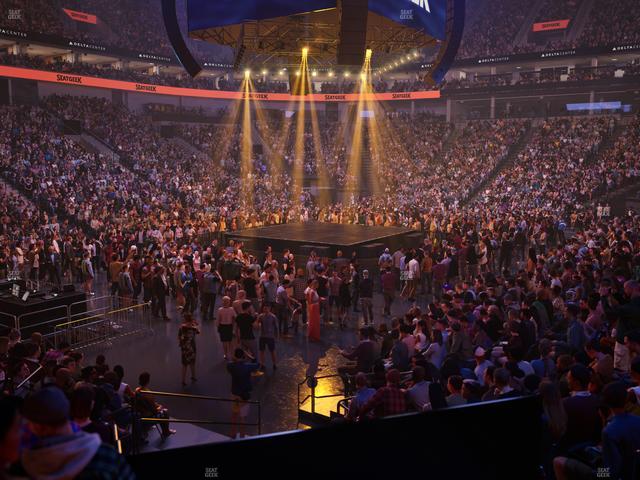 Official view from Section 10 at Delta Center