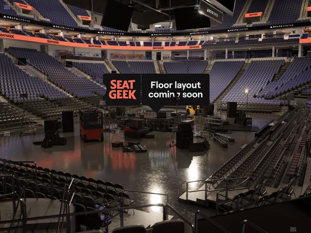 Delta Center - Section 10 Seat View