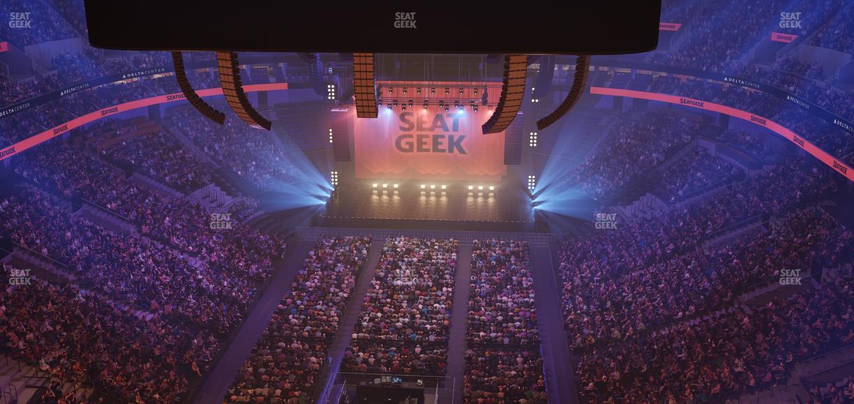 Delta Center - Section 101 Seat View