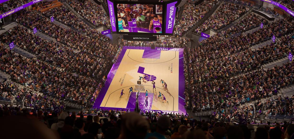 Delta Center - Section 101 Seat View