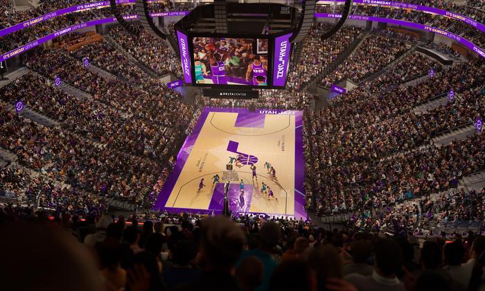 Delta Center - Section 101 Seat View