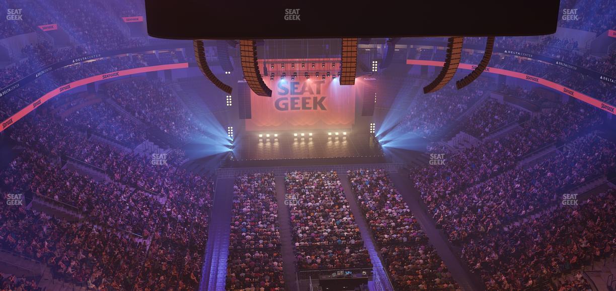 Delta Center - Section 103 Seat View