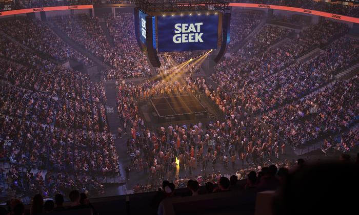 Delta Center - Section 104 Seat View
