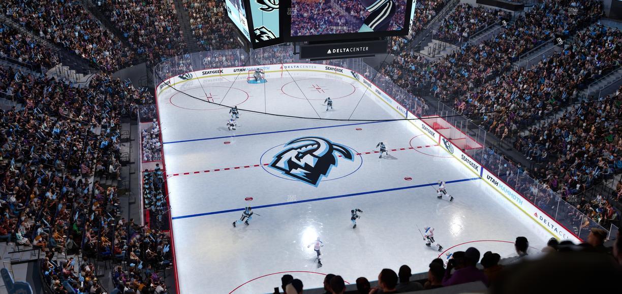 Delta Center - Section 104 Seat View