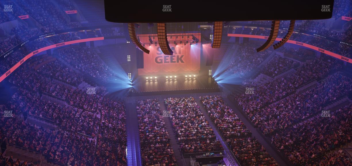 Delta Center - Section 104 Seat View