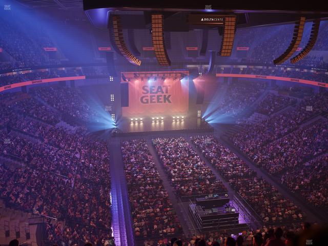 Delta Center - Section 104 Seat View