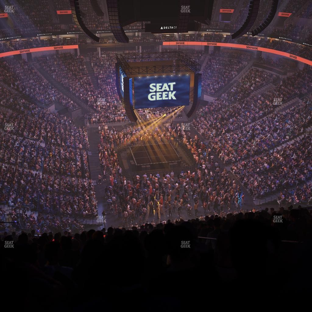 Delta Center - Section 104 Seat View