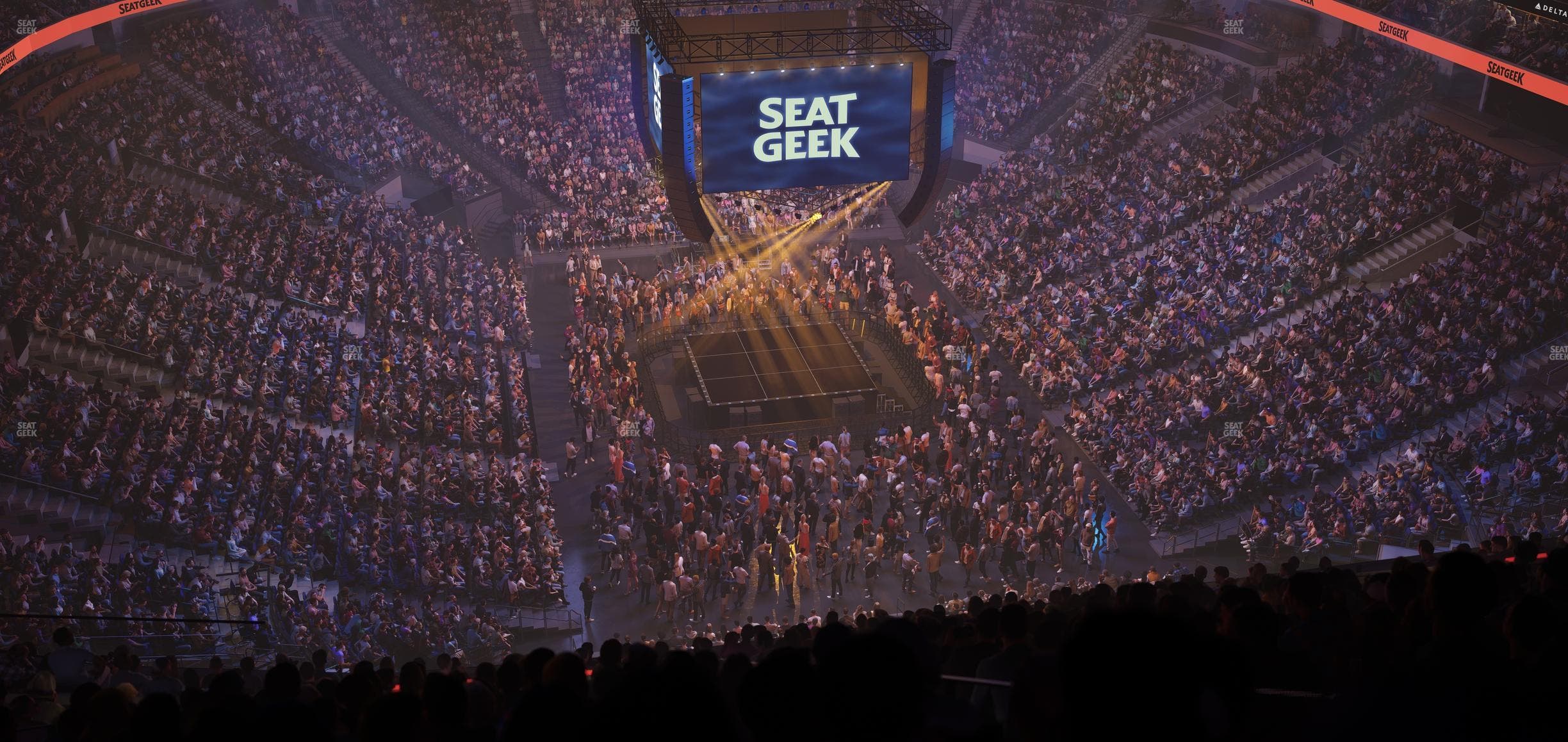 Delta Center - Section 104 Seat View