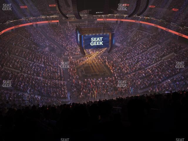 Delta Center - Section 104 Seat View