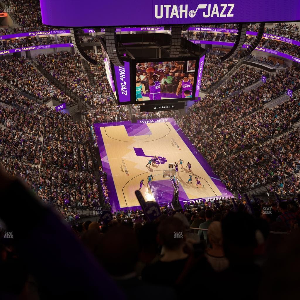 Delta Center - Section 104 Seat View