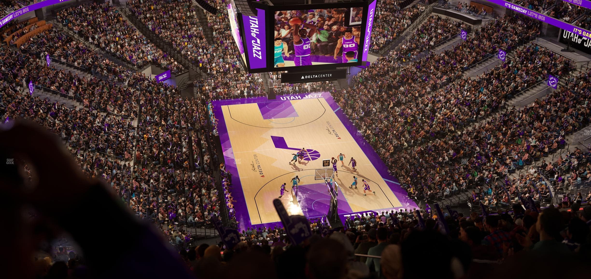 Delta Center - Section 104 Seat View