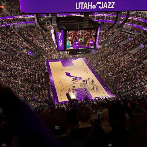 Delta Center - Section 104 Seat View