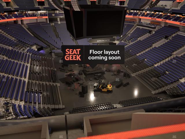 Delta Center - Section 104 Seat View