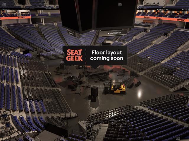Delta Center - Section 105 Seat View