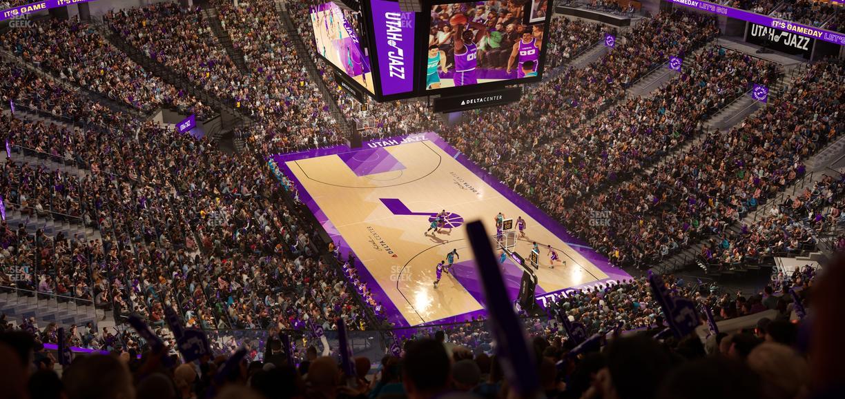 Delta Center - Section 105 Seat View