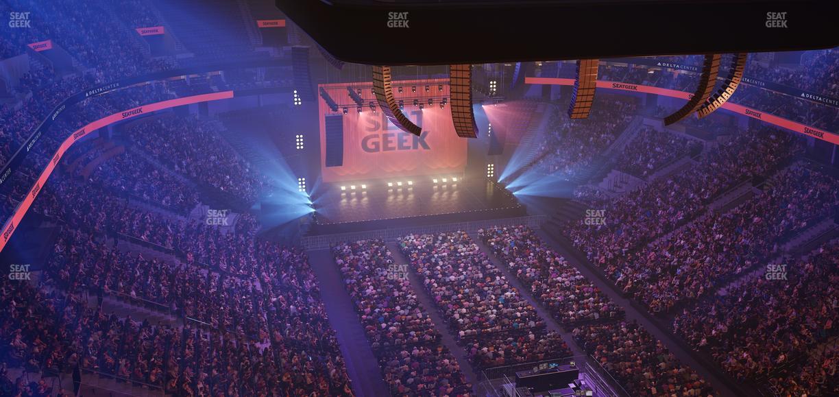 Delta Center - Section 105 Seat View