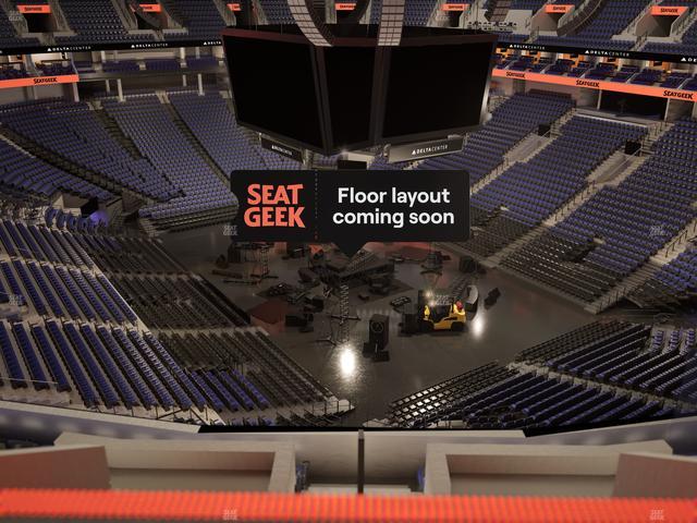 Delta Center - Section 106 Seat View