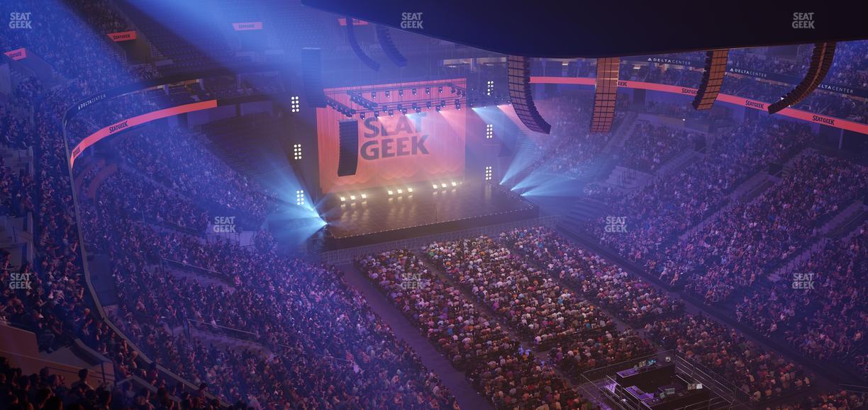 Delta Center - Section 106 Seat View