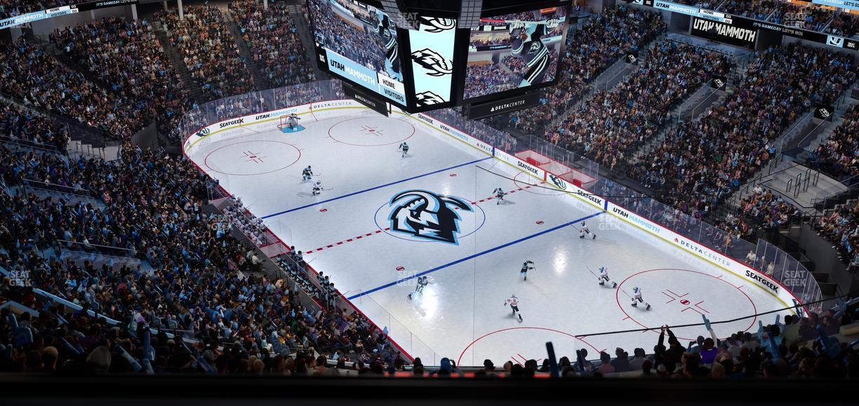 Delta Center - Section 106 Seat View