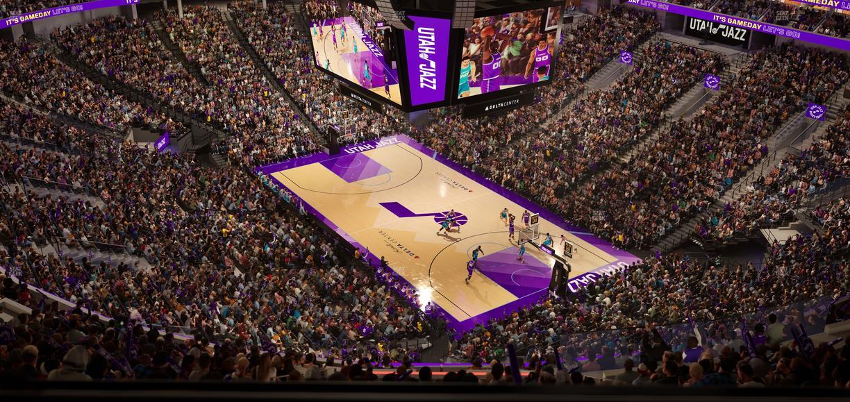 Delta Center - Section 106 Seat View